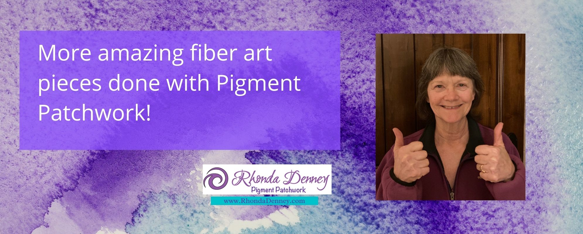 Rhonda Denney - More amazing fiber art pieces done with Pigment Patchwork!