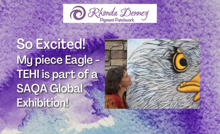 Read more about the article Eagle TEHI is part of a SAQA Global Exhibition!