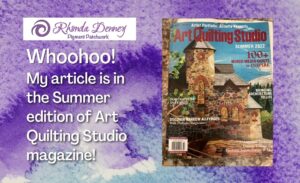 Read more about the article My article is in Art Quilting Studio magazine!