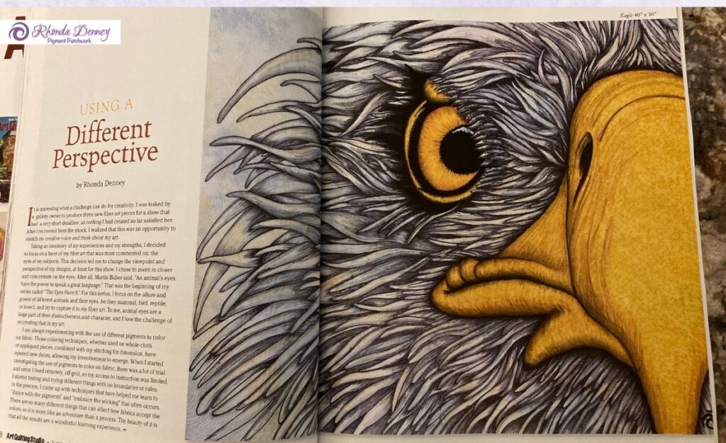 Rhonda Denney - My article is in Art Quilting Studio magazine!