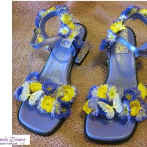 Walking Wild – Artsy Shoes – Flower Power.  Size 8.5 women’s Shoe Pair 2015