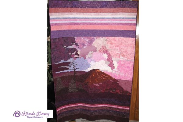Rhonda Denney - Kelli’s Sunrise 72” x 48” Bed Quilt. 2007 Commission Quilt