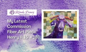 Read more about the article My Latest Commission Fiber Art Piece:  Henry II 15″ x 18″