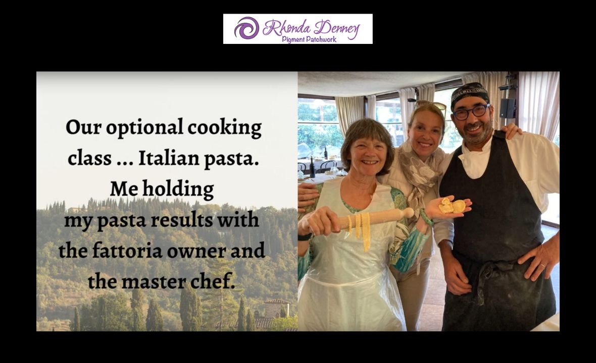 Read more about the article Tuscany Trip – Day 5 – Part 2 – Sept 23 2022 – Exploring – Cooking Lesson – Farewell Dinner