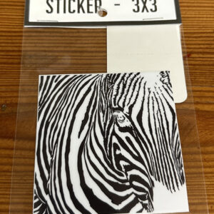 Between the Lines – Zebra Opp – Sticker – 3×3