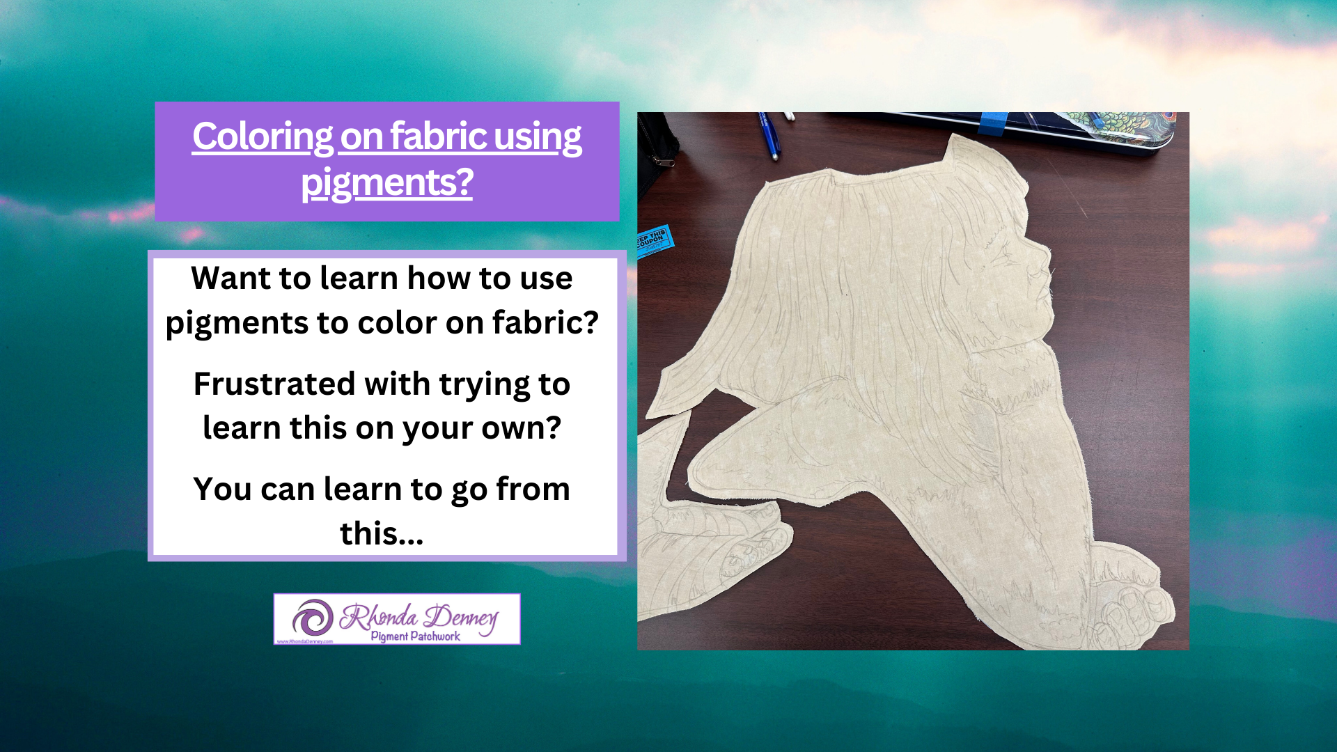 Read more about the article Want to learn to color on fabric using pigments