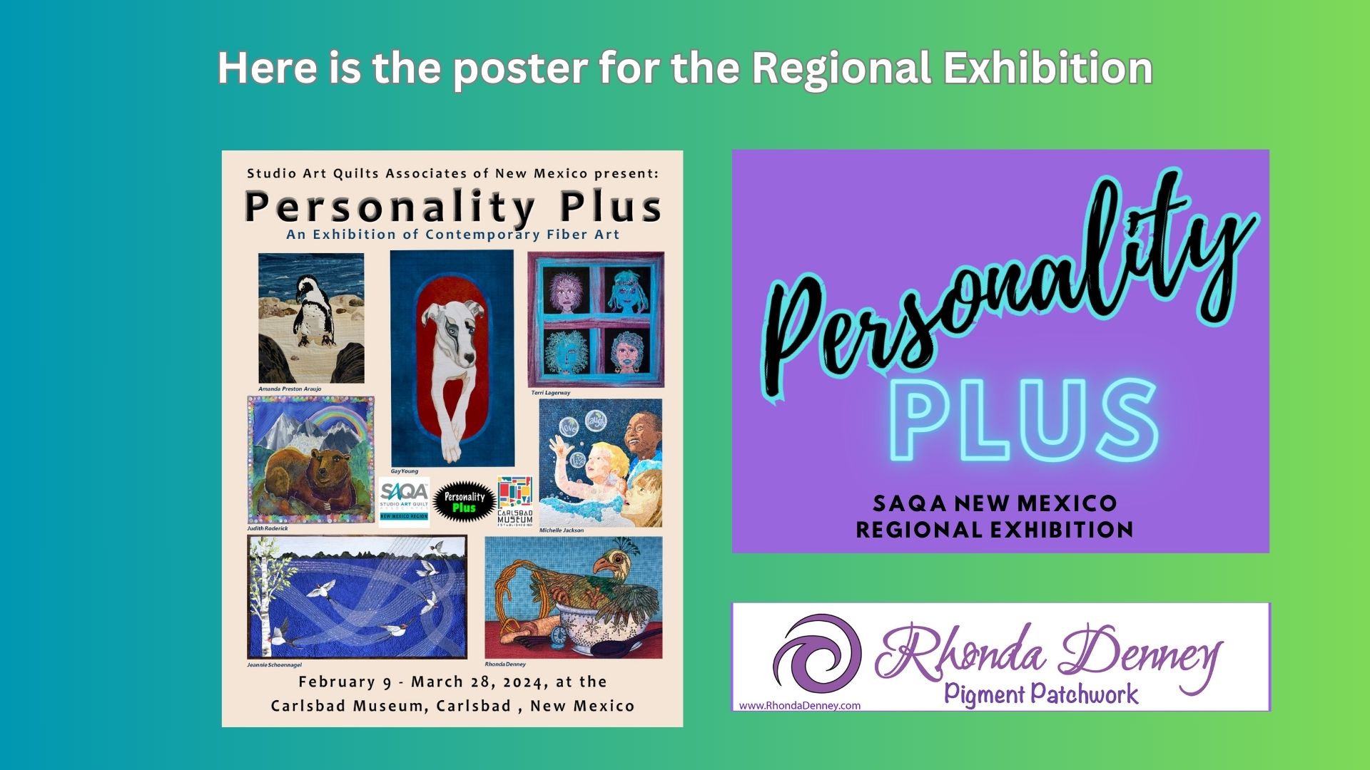 Read more about the article Great News! 2 of my works have been accepted into a SAQA Regional Exhibition!