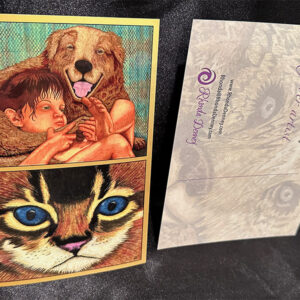 Golden Moments – Kitten – Artist Postcard