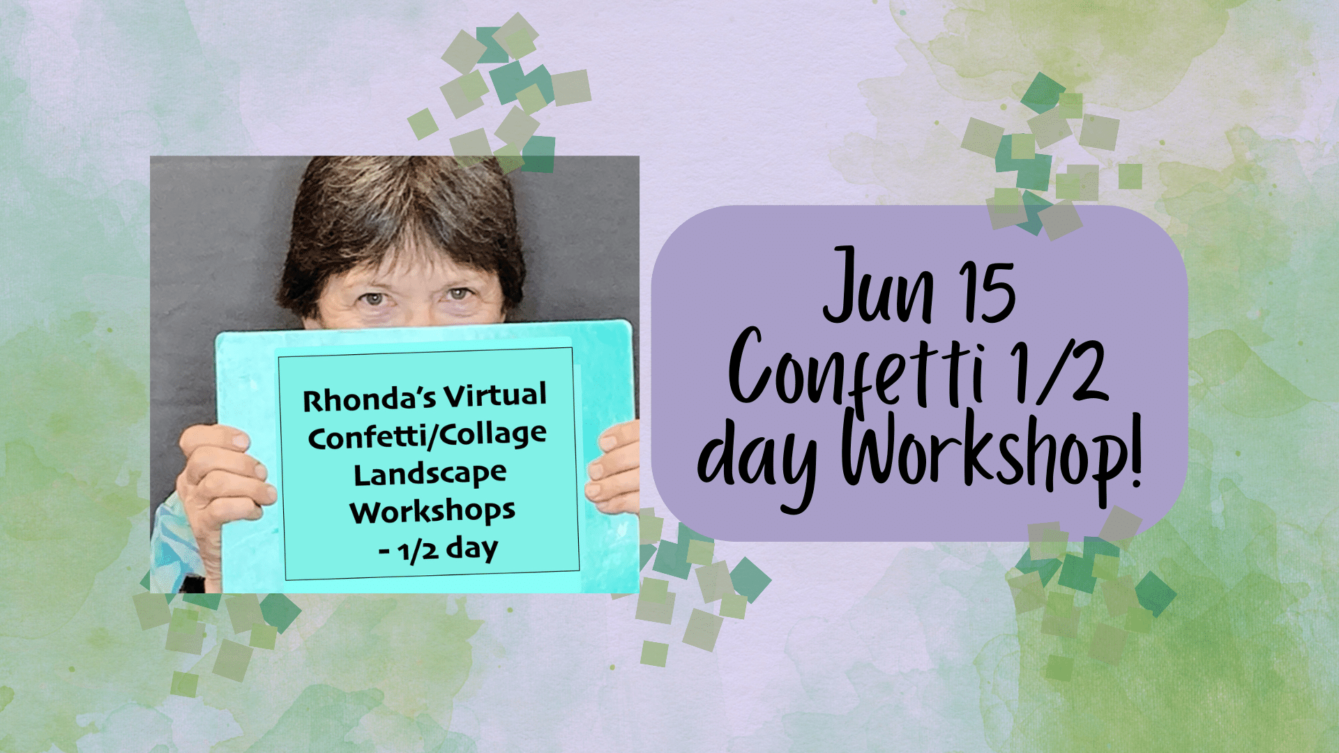 Read more about the article Jun 15 Confetti 1/2 day Workshop!